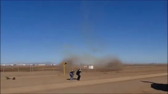 Vertical take off from the runway