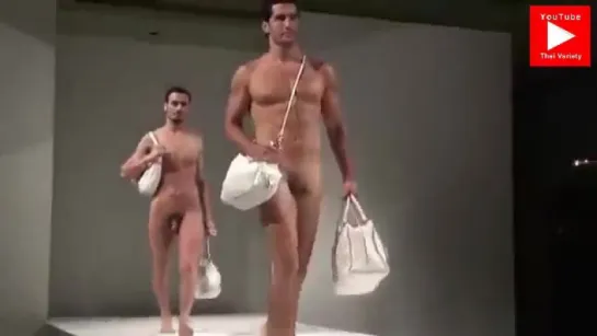 Men's fashion show nude . Мужской показ моды НЮ  .