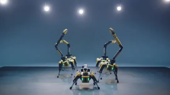 Танец робособак Spot от Boston Dynamics