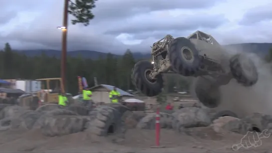 Mountain Havoc Monsters Tackle the Tire Trap.