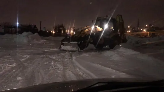 Готовим автодром к соревнованиям 20.01.2019.