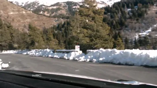 WRC Rallye Monte-Carlo 2015- Onboard Sébastien Loeb SS14 LA BOLLENE VESUBIE - SOSPEL (31.66 KM)