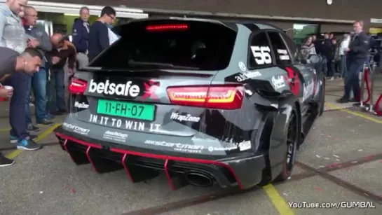 1000HP Audi RS6 DTM - REDLINE Revs Accelerations!