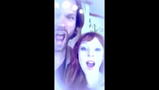 Jared Padalecki/Ruth Connell |Snapchat| #Asylum16