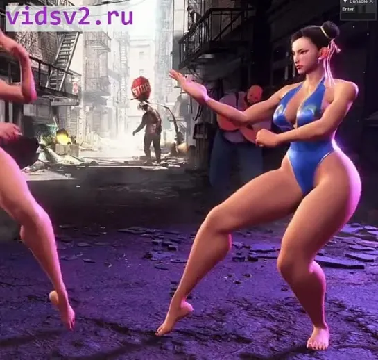 capcom ryona игра thigh gap высокая нога wide hips рана from behind покачивать one-piece swimsuit купальник barefoot купальник с