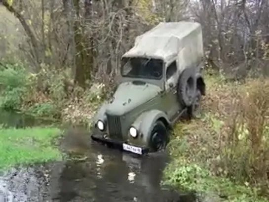 ● ГАЗ 69 преодаление брода 1 ● vk.com/offroad_vu ● Великий Устюг ● Котлас ● Коряжма ●