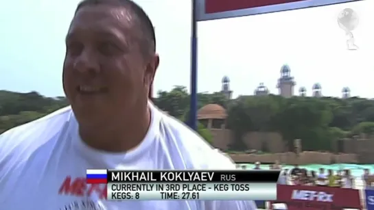 2010 Keg Toss- Mikhail Koklyaev - World's Strongest Man