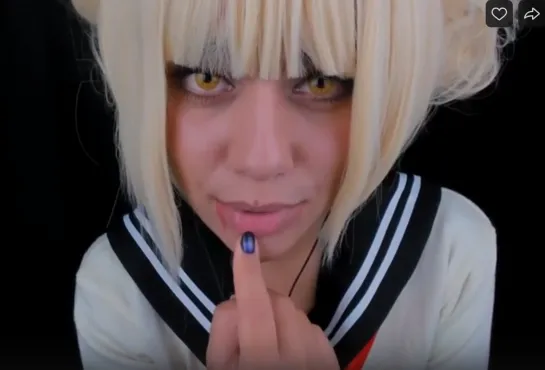 Asmr Himiko Toga licking your face and drink blood Patreon By ASMR HoneyGirl | Asmr 18+