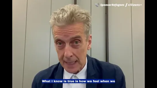 The support from Peter Capaldi for the @SponsorRefugee