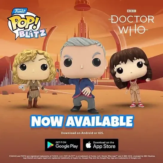 Funko Pop! Blitz! -  All-new Doctor Who Pops!