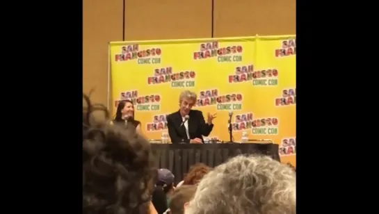 Peter Capaldi and a silver fox