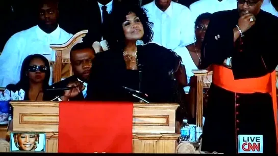 CeCe Winans-  Dont Cry For Me  Whitney Houston's Funeral 2 18 2012