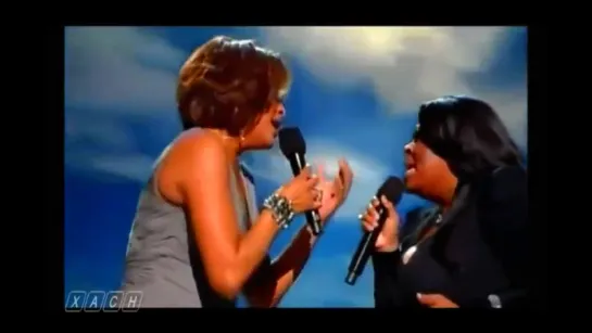 Whitney Houston and Kim Burrell perform "I look to you" -