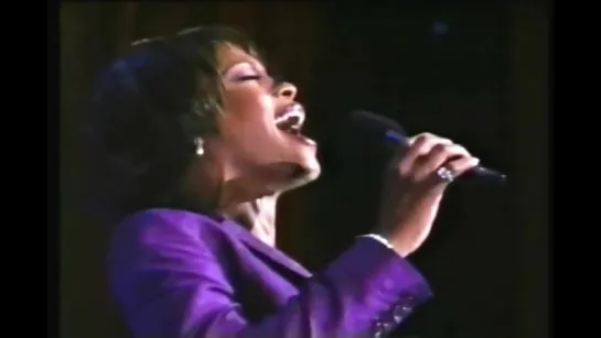 Whitney Houston sings  God Bless America  LIVE! 1 15 2000 (Best Quality!)