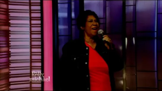 Aretha Franklin performs 'Rolling In The Deep' on Live! with Kelly and Michael (March 12th, 2015)