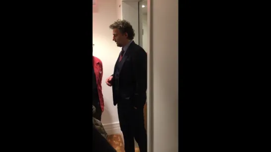 Jonas Kaufmann backstage, Carnegie Hall