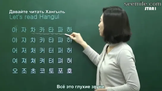 [STAR1] 2. Korean alphabet 2 (рус.суб.) / Корейский алфавит 2