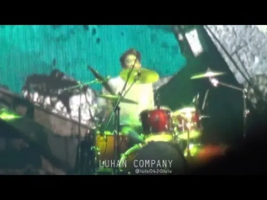 [FANCAM D-1] 140523 EXO FROM. EXOPLANET IN SEOUL @ Chanyeol focus -  Drum solo