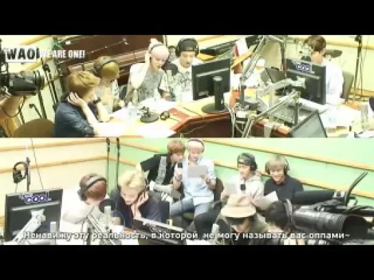 [РУСС.САБ] 130813 Sukira Kiss The Radio - EXO