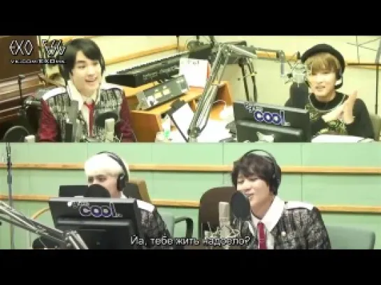 [РУСС. САБ] 131031 Taemin (SHINee) with Kai (EXO) Speed Quiz @ Sukira Kiss The Radio