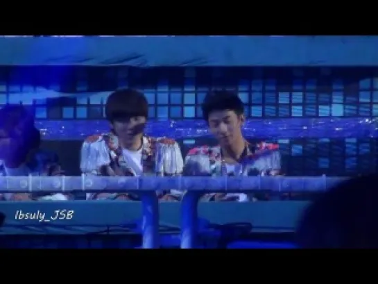 [FANCAM][121229][B1A4 Sandeul,Gongchan]@ KBS Gayo Daejun