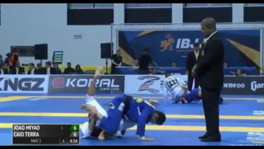 Joao Miao - Caio Terra. IBJJF Worlds 2016.