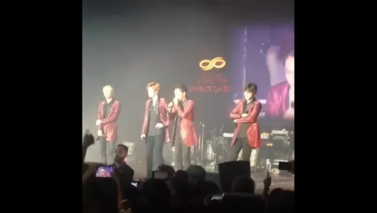 151007 [Fancam] Infinite Effect in Paris (France) ~ Hoya's speach