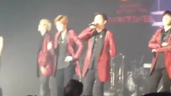 151007 [Fancam] Infinite Effect in Paris (France) ~ Hoya's speach