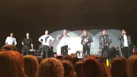 151004 [Fancam] Infinite Effect in Warsaw (Poland) ~ Talk