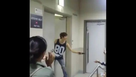 150922 [Fancam] After In The Heights Musical ~ Dongwoo