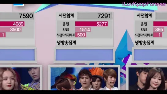 130407 [WIN] Inkigayo - Score + Ending ~ Infinite - #1 [Man In Love]