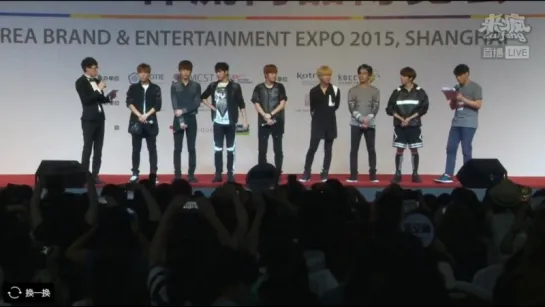 150827 [Live] Korea Brand & Entertainment Expo ~ Infinite - Back, Love Letter, Bad