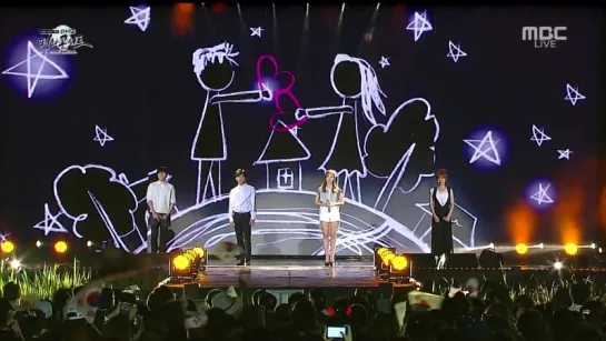 150814 [Live] DMZ Peace K-Pop Concert 2015 ~ Hoya & Myungsoo (Infinite) + Eunji & Namju (Apink) -  Not tomorrow, Right now