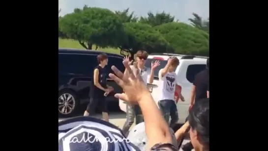 150814 [Famcam] DMZ Peace K-Pop Concert 2015 Rehearsal - Dongwoo & Sunggyu