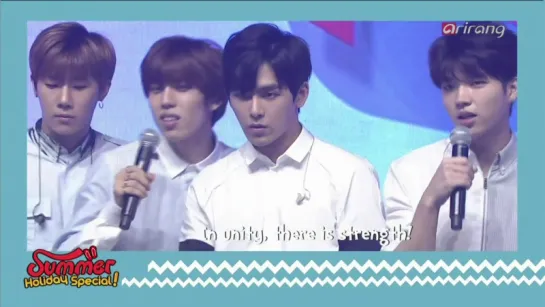 150814 [Cut] Arirang Simply K-pop ~ Summer Holiday Special - Infinite