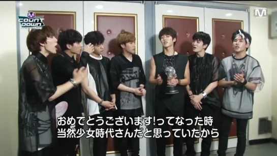 150807 [Cut] Mnet M!Countdown Japan ~ Infinite - Backstage