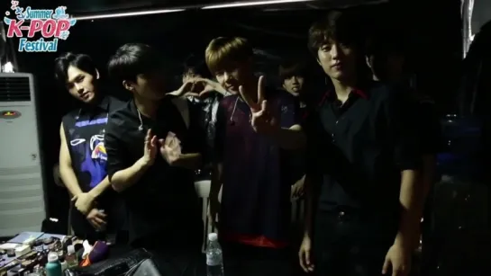 150804 [Cut] Summer K-POP Festival ~ Infinite - Backstage