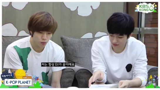 150731 (150726) [Cut] KBS KPop Planet Radio ~ Dongwoo & Myungsoo - Backstage