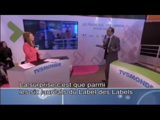 Remise du Label des Label à 7jours sur la planète - Caroline Gosse et Antoine Godbert