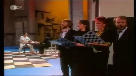 Murray Head ft. Björn, Benny and Frida_One Night In Bangkok (ZDF "Na sowas! Extra" /Augsburg, BRD/ 29.11.1984)