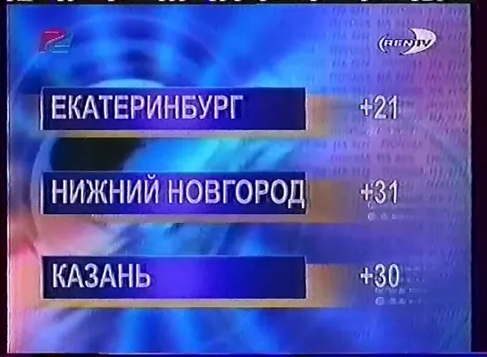 Окончание выпуска новостей и прогноз погоды (REN-TV, 15.07.2001)