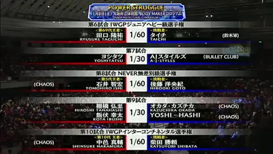 NJPW Power Struggle 2014 (Part II)