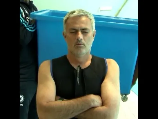 Jose Mourinho ice-bucket challenge!