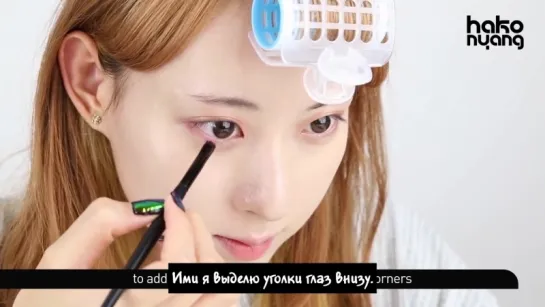 [rus sub] Orange Brown autumn Daily Makeup Tutorial [HAKONYANG X MAY]