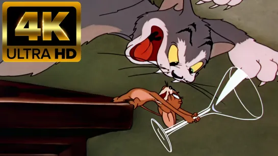 001. Tom and Jerry - Puss Gets The Boot (Том и Джерри - Котик доигрался) Пилотный выпуск 1940 4К