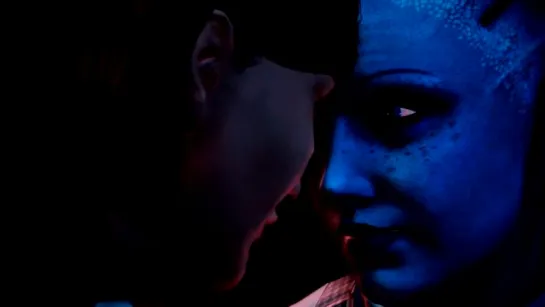 Mass Effect ◄Kiss me (Fem Sheppard romance Liara)►