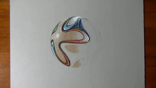 Drawing Time Lapse Brazuca ball