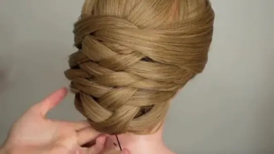 Weaving Bridal Updo Hair Tutorial