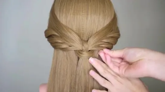 Angel Wings Half Updo Hair Tutorial