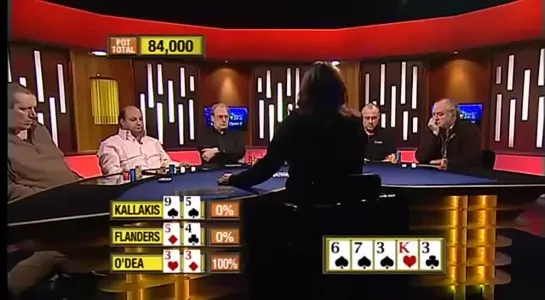 Quads vs Straight vs Flush